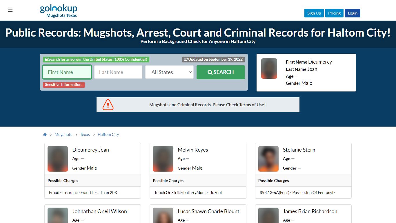 Mugshots Haltom City, Arrest Records Haltom City - golookup.com